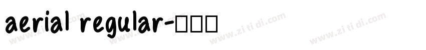 aerial regular字体转换